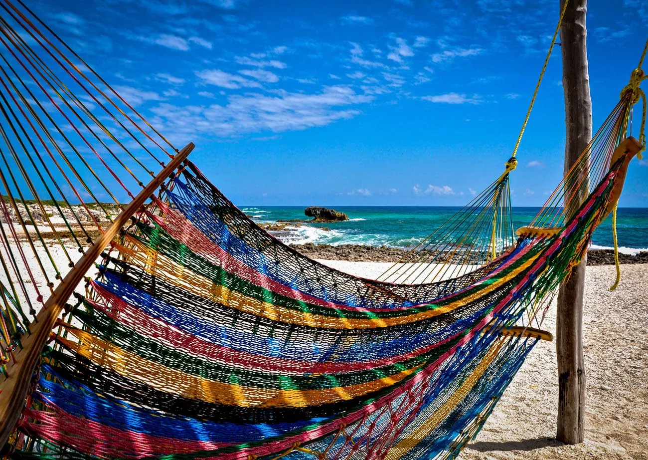Praia Hammock Shot At Cozumel 